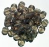 40 10mm Transparent Black Diamond Disk Beads